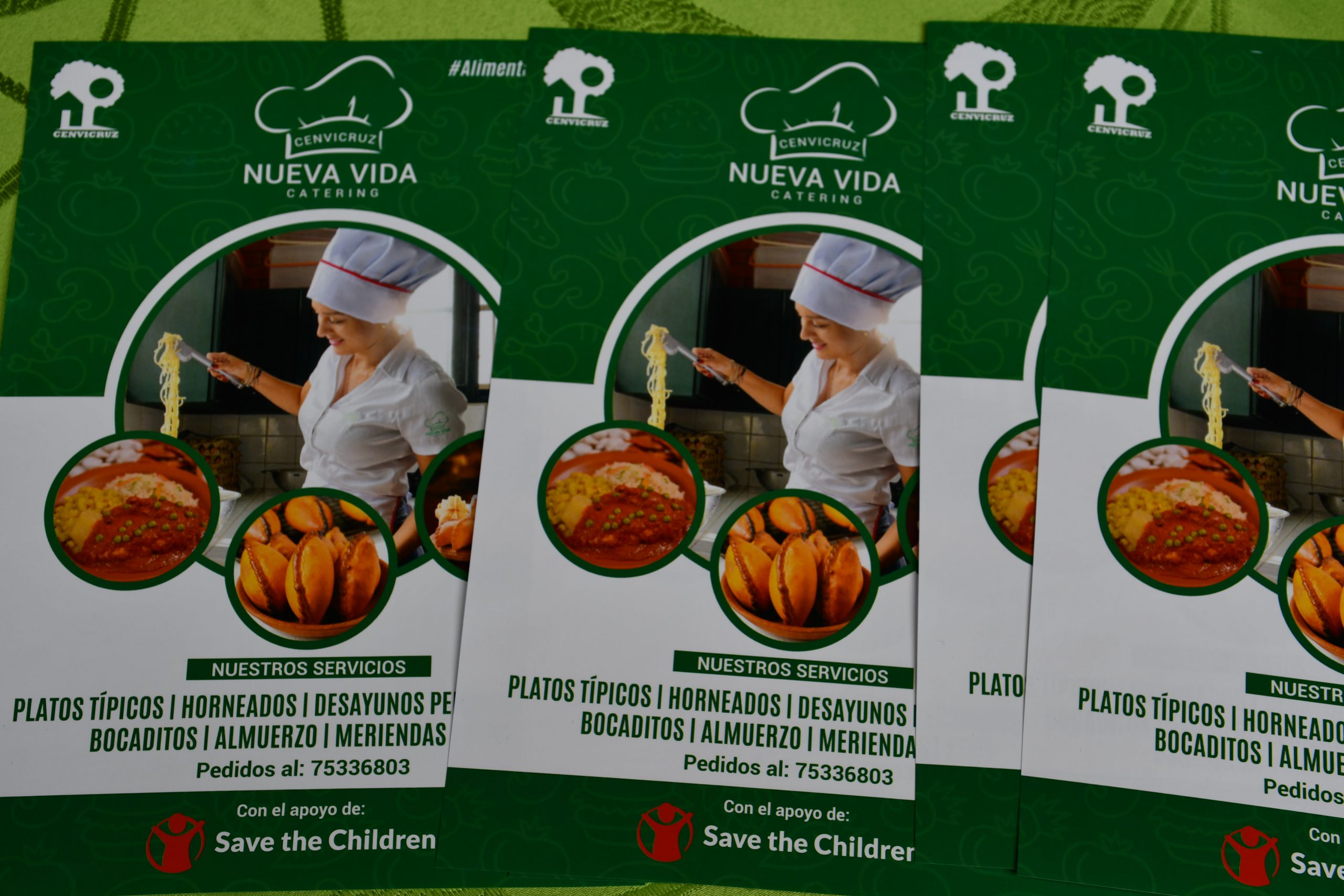 Lanzamiento catering Nueva Vida Save the Children Bolivia